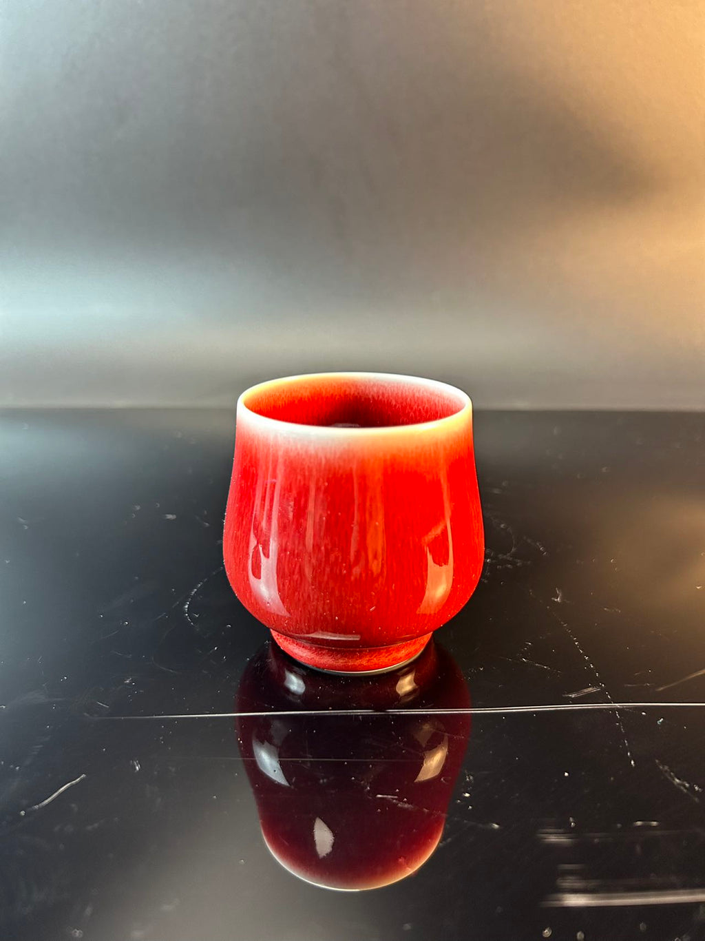 景德镇高温颜色釉郎红主人杯